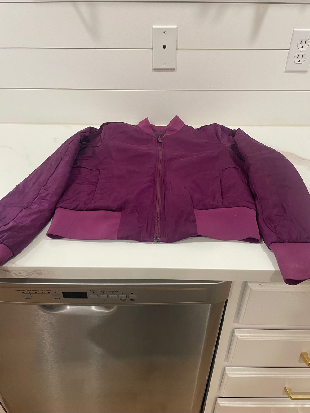 lululemon athletica Deep Plum Bomber Jacket